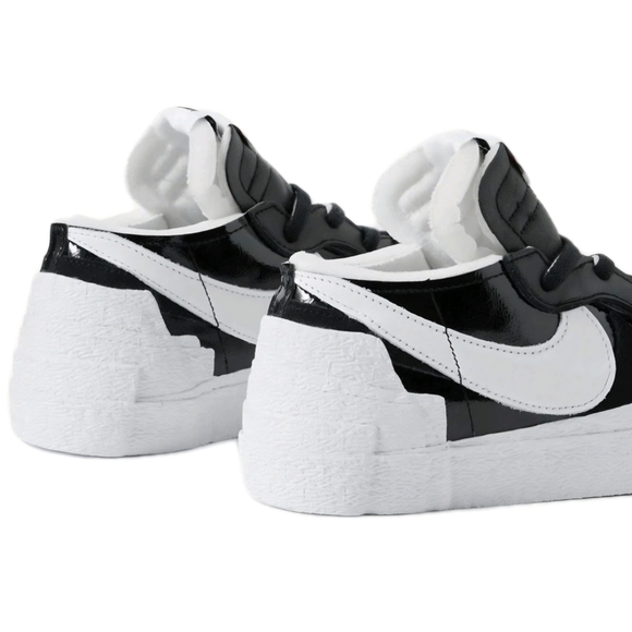 Nike Sacai x Blazer Low 'Black Patent' Men's Size 10 ( EUC ) - Picture 5 of 11